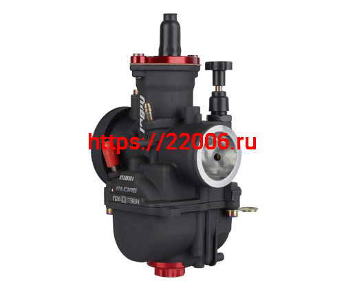 Карбюратор NIBBI Racing PWK26 (YJ), реком.двиг. 100-150 см3 (вход/выход 26 и 50 мм) фото 2