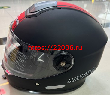 Мотошлем 518 черно-красный (L) Мотошлем 518 черно-красный (L)
