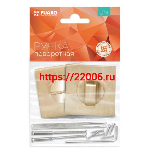Ручка Fuaro (Фуаро) поворотная BK6.K.DM51 (BK6 DM) SSG-39 сатинированное золото фото 2 Ручка Fuaro (Фуаро) поворотная BK6.K.DM51 (BK6 DM) SSG-39 сатинированное золото фото 2