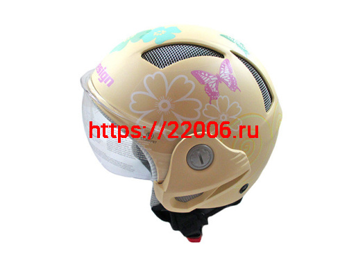 Мотошлем THH T-9 №2 matte cream/white orang  (L)