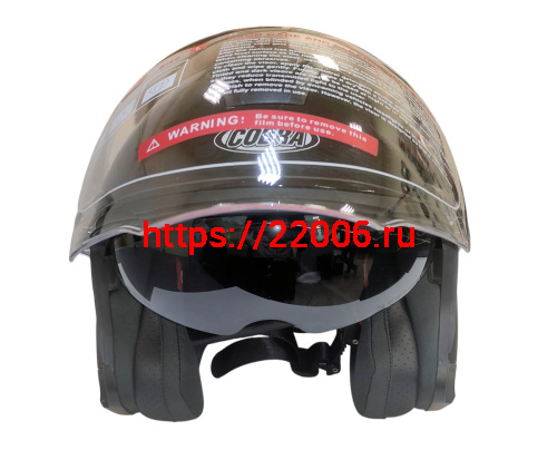 Шлем открытый COBRA EC H586, черный, размер XL фото 2