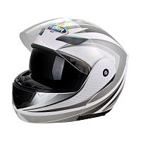 Мотошлем YM-921 белый  (L) c визором