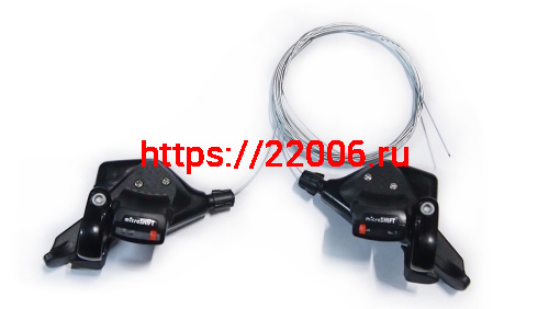 Шифтер-триггер MicroSHIFT Mezzo TS71-8 (3*8 скорости) аналог ALIVIO, ACERA