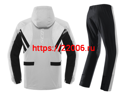 Дождевик SCOYCO RC09 серый с черным, р-р XL фото 2 Дождевик SCOYCO RC09 серый с черным, р-р XL фото 2