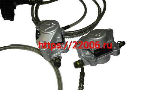 Гидравлика заднего + переднего тормоза в сборе СКАУТ (Пр) фото 2