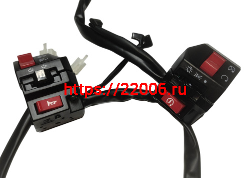 Переключатель MIRAGE 250 (ТЭККЕН) левый+правый, в сборе (140151253-0001 + 140161273-0001) Переключатель MIRAGE 250 (ТЭККЕН) левый+правый, в сборе (140151253-0001 + 140161273-0001)