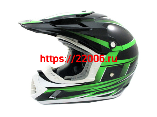 Мотошлем THH TX-12 №17 black/ green (S) детский