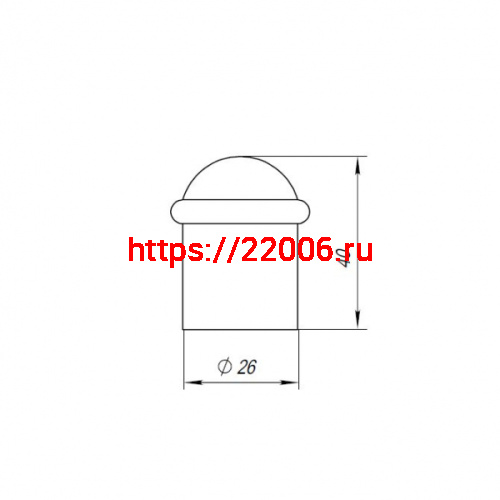 Упор Punto (Пунто) дверной напольный DFIX/F40 (DS PF-40) SG-4 мат.золото фото 3 Упор Punto (Пунто) дверной напольный DFIX/F40 (DS PF-40) SG-4 мат.золото фото 3