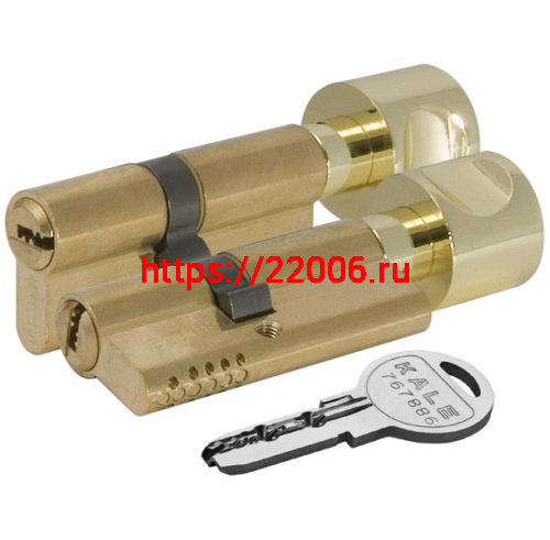 Цилиндровый механизм Kale kilit (Кале килит) с вертушкой 164 OBS SCE/72 (30+10+32) mm латунь 5 кл.