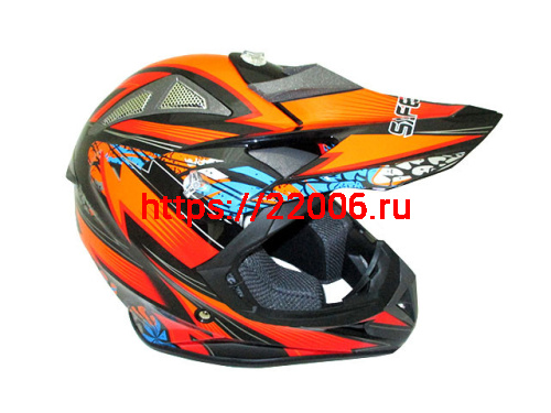 Мотошлем SAFEBET HF-116 (cross) black Q152-O (L)