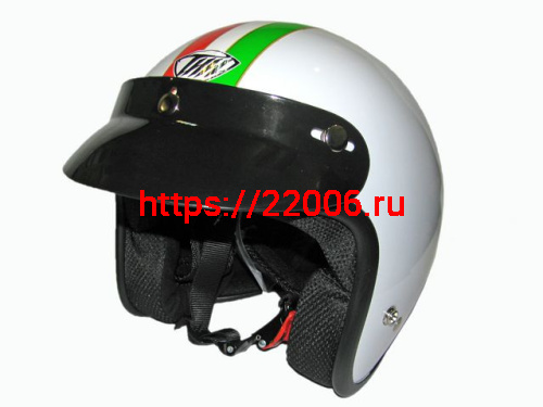 Мотошлем THH T-380 №8 white/green (M)
