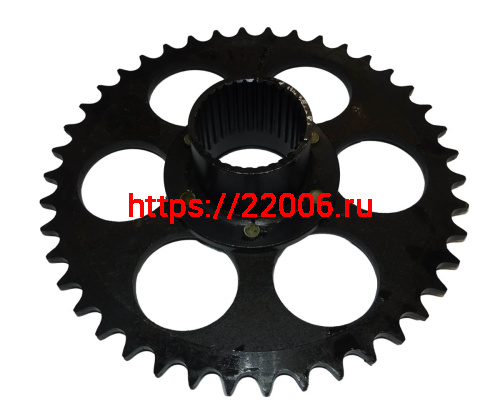 Звезда 42 зуб. (520) цепи, задняя Иж Россия голая, шлицевая ИжП2 сб. 4-45 (ЗАВОД)