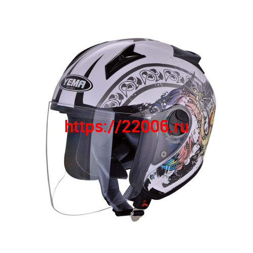 Мотошлем YM-616 белый (М)