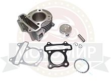 Цилиндр в сборе с поршнем 4-х такт. скутер (50см3) 39,00 мм, H70мм, h53мм (цил.+поршень+палец+кол.)