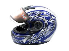 Мотошлем YM-823 синий (S)