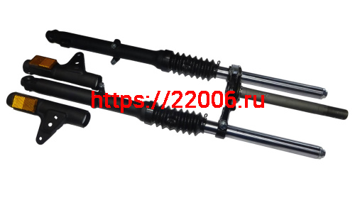 Вилка телескопическая передняя  TRICKLER 2 в сборе (барабанный тормоз)