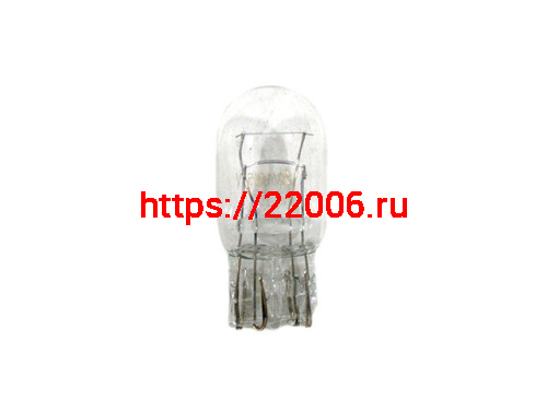 Лампа стоп сигнала T20 12V 18/5W без цоколя прозрачная Лампа стоп сигнала T20 12V 18/5W без цоколя прозрачная