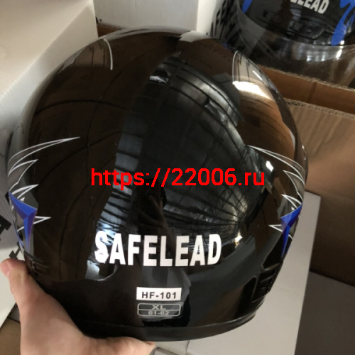 Шлем интеграл "Safelead" HF-101 NEW черный (Q19B)(Q29) размер M фото 3
