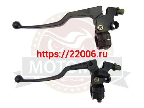 Рычаги тормоза/сцепления Иж, Минск метал с кроншт. с натяж. троса (МотоМир) 1001938200001(50 шт.)