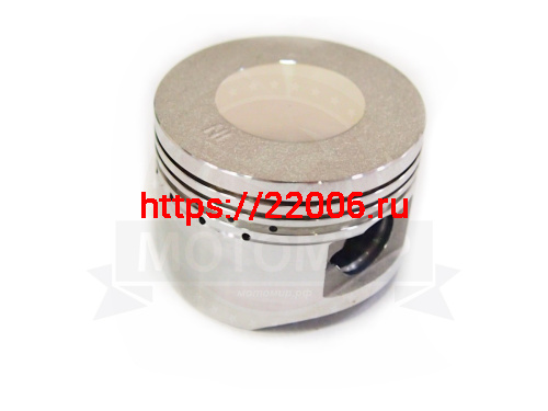 Цилиндр в сборе с поршнем 4-х такт.скут.(125см3) 52,4 мм 152QMI(цилиндр+поршень+палец D15mm+кольца) фото 4