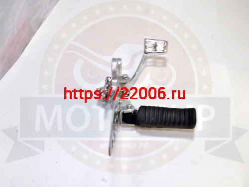 Подножка Спринтер в сборе с пед. тормоза с шарнирами (мопед) фото 2 Подножка Спринтер в сборе с пед. тормоза с шарнирами (мопед) фото 2