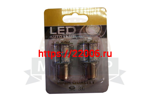 Лампа светодиодная (LED) 12V T15 (ВА15S) 13SMD 1.3Вт 1156 Super-Flux белая Лампа светодиодная (LED) 12V T15 (ВА15S) 13SMD 1.3Вт 1156 Super-Flux белая