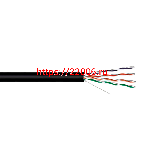 Кабель DIVISAT UTP 4PR 24AWG Cu CAT 5e, OUTDOOR (0.51) 305м Кабель DIVISAT UTP 4PR 24AWG Cu CAT 5e, OUTDOOR (0.51) 305м