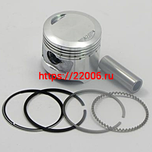 Поршень 52,25 мм 4 такт. Delta 110 см3 +0,25 (кольца, палец d13мм, стопорн. кольца) Поршень 52,25 мм 4 такт. Delta 110 см3 +0,25 (кольца, палец d13мм, стопорн. кольца)