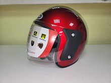 Мотошлем FGN-201 открытый красный (без размера)