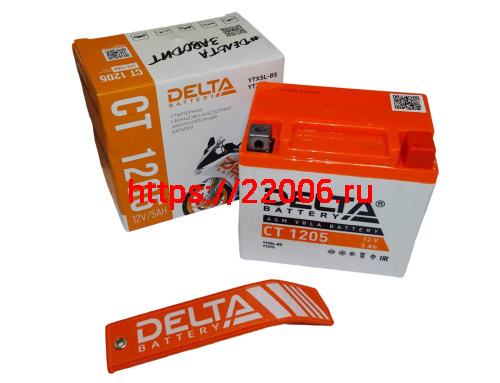 Аккумулятор 12В 5 А/ч, кислотный AGM (Delta СТ 1205) (113х70х106) обратная полярность, для Альфы Аккумулятор 12В 5 А/ч, кислотный AGM (Delta СТ 1205) (113х70х106) обратная полярность, для Альфы