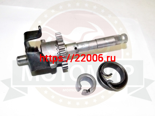 Вал кикстартера в сборе CG/CB 125-250, TTR250 Хантер, 157FMI,162FML,166FMM (d16мм) Вал кикстартера в сборе CG/CB 125-250, TTR250 Хантер, 157FMI,162FML,166FMM (d16мм)