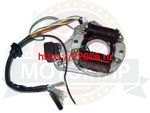 Зажигание Альфа "Zodiak" 110, DY100 голое (без маховика) 2 катушки, 5 провод (1803120)