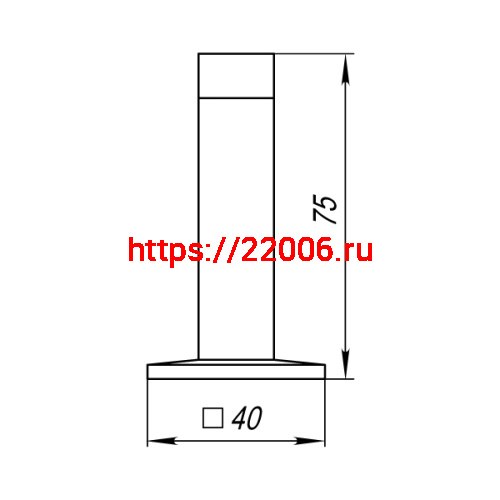 Упор Punto (Пунто) дверной настенный DFIX/W75 (DS PW-75) CF-17 кофе фото 3 Упор Punto (Пунто) дверной настенный DFIX/W75 (DS PW-75) CF-17 кофе фото 3