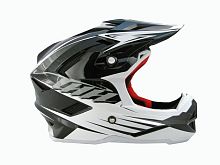 Мотошлем THH T-42 №2 black/white (M)