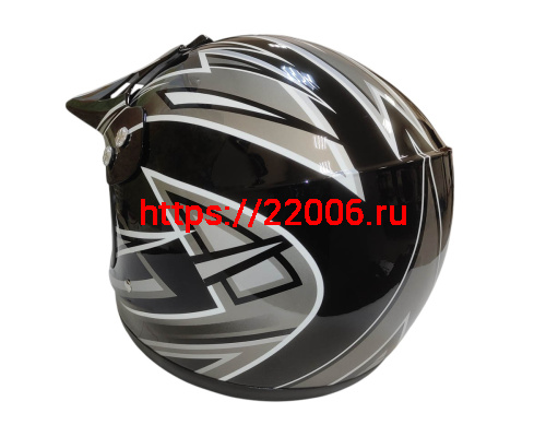 Шлем кроссовый KIRIN QL-112D, черный, синий, красный, размер S фото 3 Шлем кроссовый KIRIN QL-112D, черный, синий, красный, размер S фото 3