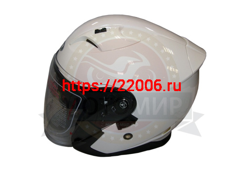 Шлем открытый YM-637 "YAMAPA", белый, размер XL (с антикрылом) NEW фото 4