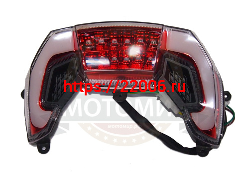 Стоп-сигнал скутер WIZARD LED в сборе (060) Стоп-сигнал скутер WIZARD LED в сборе (060)