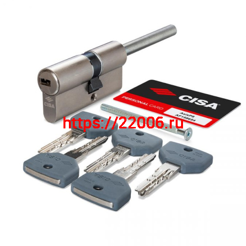Цилиндровый механизм Cisa (Чиза) под вертушку (дл. шток) ASIX PRO P8 0Q317-81.12 (65 мм/30+10+25), НИКЕЛЬ Цилиндровый механизм Cisa (Чиза) под вертушку (дл. шток) ASIX PRO P8 0Q317-81.12 (65 мм/30+10+25), НИКЕЛЬ