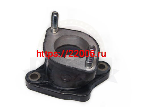 Патрубок карбюратора CB/CG 250 см3 Zongshen ZS 172FMM (коллектор впускной) прямой (резин)(100105352)