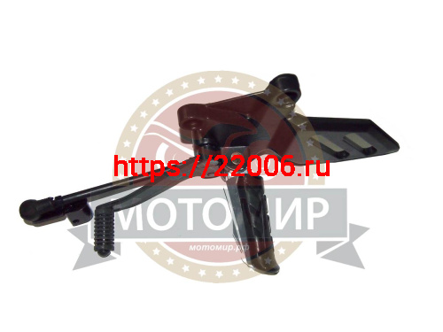 Подножка водителя FALCON левая, в сборе с кронштейном и педалью ПЕР.ПЕРЕДАЧ с тягой (Узел в сборе)