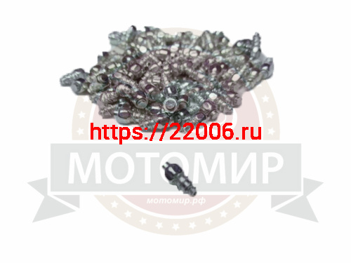 Шип для покрышек универсальный 100 шт., карбид вольфрама, саморез, высота 12 мм (4*4-H12) (НАБОР)