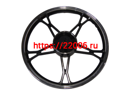 Обод 17" задний литой, барабан. тормоз 1,4-17 Альфа, VORTEX CITY (стандарт черный) (НАБОР) фото 2 Обод 17" задний литой, барабан. тормоз 1,4-17 Альфа, VORTEX CITY (стандарт черный) (НАБОР) фото 2