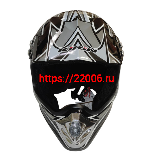 Шлем кроссовый KIRIN QL-112D, черный, синий, красный, размер S фото 2 Шлем кроссовый KIRIN QL-112D, черный, синий, красный, размер S фото 2
