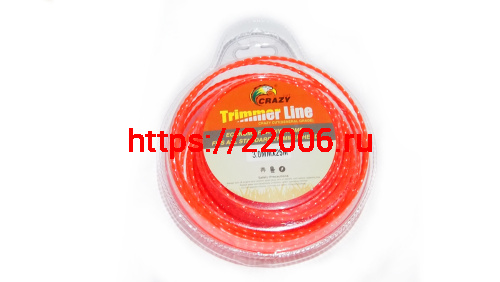Леска триммерная (3,0*25м) CRAZY STONE крученая