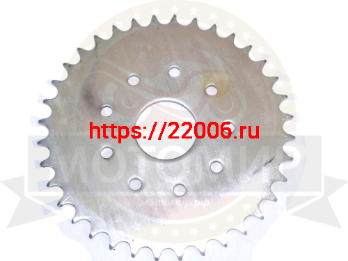 Звезда 36 зуб. (415) цепи, задняя  "Газуля" F50/72/80 голая (9 круглых отверстий )