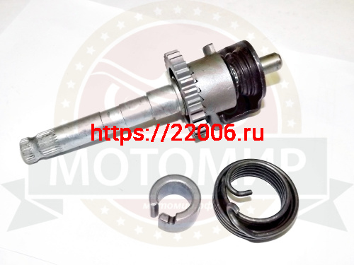 Вал кикстартера в сборе CG/CB 125-250, TTR250 Хантер, 157FMI,162FML,166FMM (d16мм) фото 2 Вал кикстартера в сборе CG/CB 125-250, TTR250 Хантер, 157FMI,162FML,166FMM (d16мм) фото 2