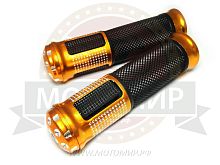 Ручки руля цветные 1847 металл (типа Jambo) стразики, золотые, синие, красные