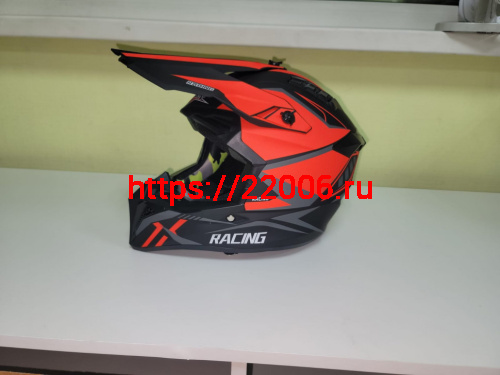 Мотошлем FGN-127 Кросс бело-красный (L) Мотошлем FGN-127 Кросс бело-красный (L)