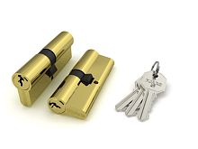 Цилиндровый Fuaro (Фуаро) механизм 100 CA 75 mm (30+10+35) PB латунь 3 кл.