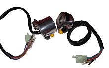 Переключатель Дельта, Zodiak, левый+правый , серебристый с проводом